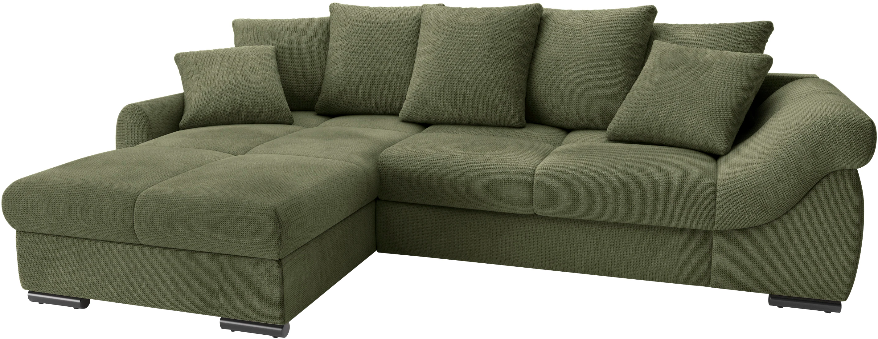 Mr. Couch Ecksofa "Livorno L-Form", inkl. Hochschläfer-Bettauszug, XL-Bettk günstig online kaufen