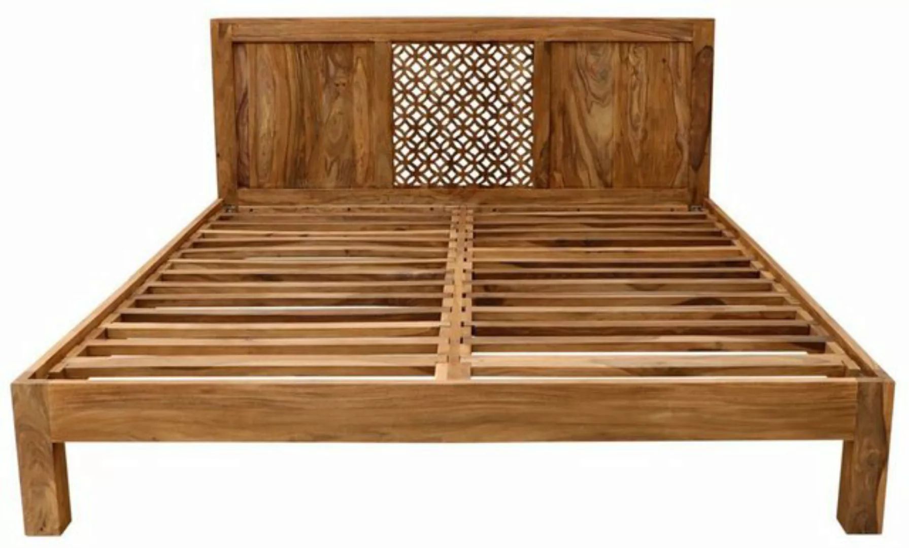 Indischesmoebelhausde Massivholzbett Bett Mira 180x200 aus indischem Sheesh günstig online kaufen
