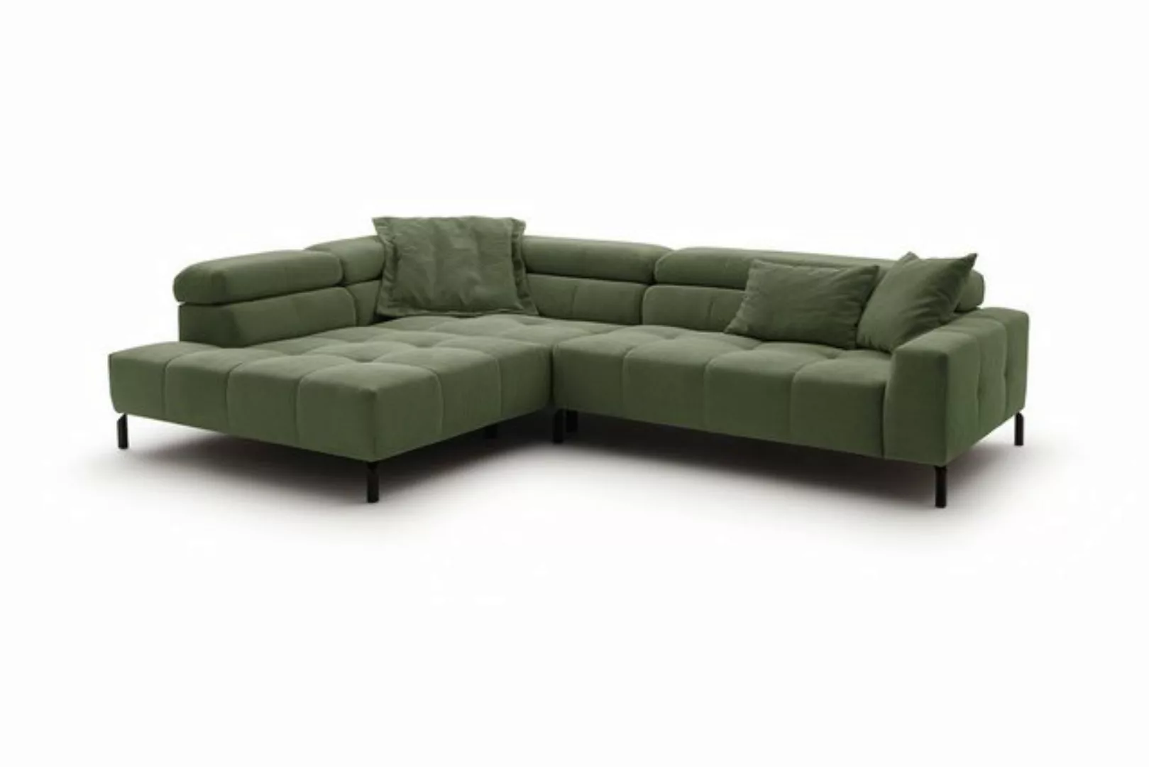 KAWOLA Ecksofa DELIA, Sofa Feincord, mit od. ohne Sitzvorzug, versch. Farbe günstig online kaufen