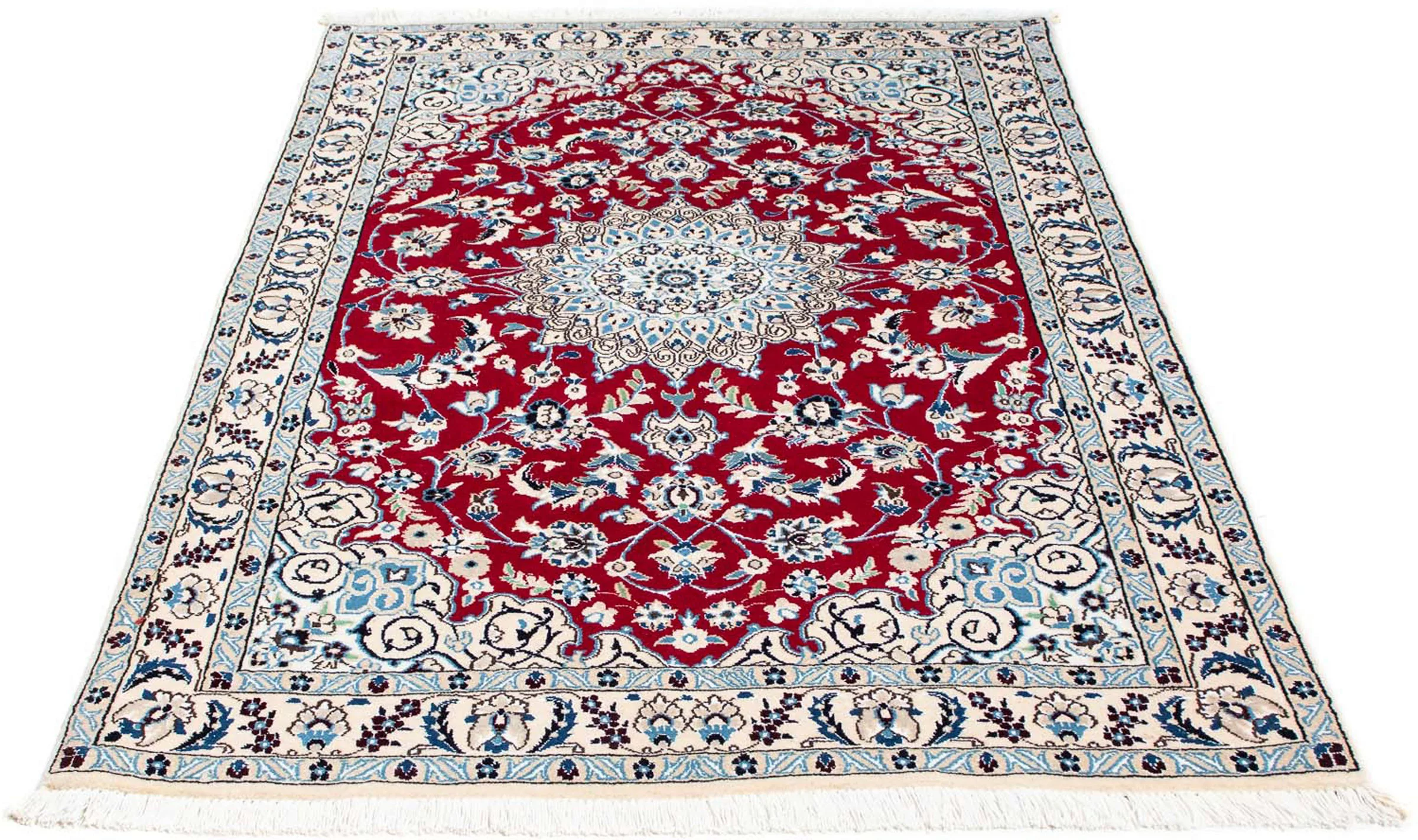 morgenland Orientteppich »Perser - Nain - Royal - 173 x 110 cm - dunkelrot« günstig online kaufen