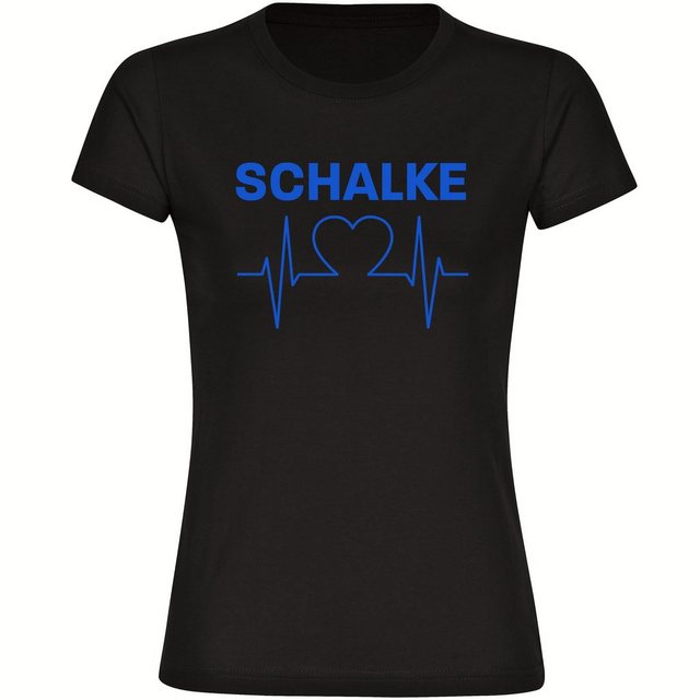 multifanshop T-Shirt Damen Schalke - Herzschlag - Frauen günstig online kaufen