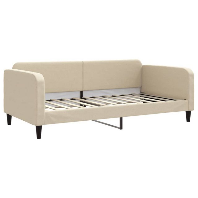 vidaXL Gästebett Tagesbett Creme 100x200 cm Stoff Gästebett Gästecouch Gäst günstig online kaufen