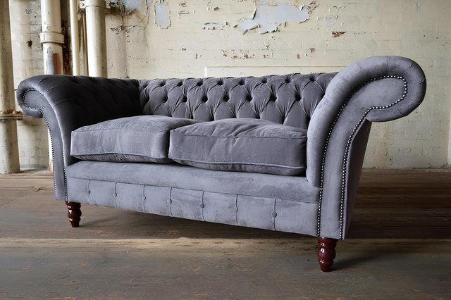 Xlmoebel Sofa Chesterfield Stoffsofa mit luxuriösem Design für Polstermöbel günstig online kaufen