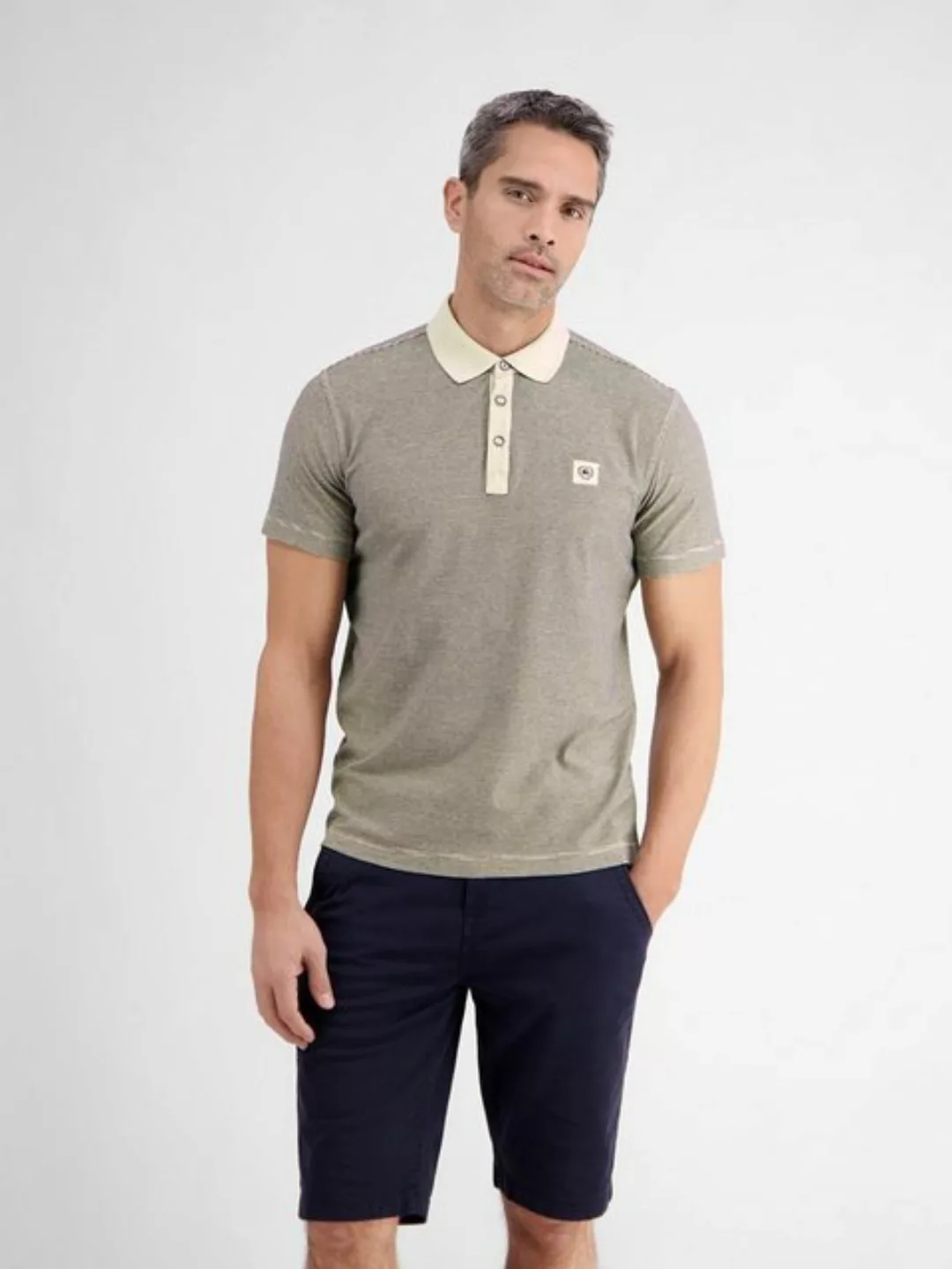 LERROS Poloshirt "LERROS Poloshirt mit lässigem Brustprint" günstig online kaufen