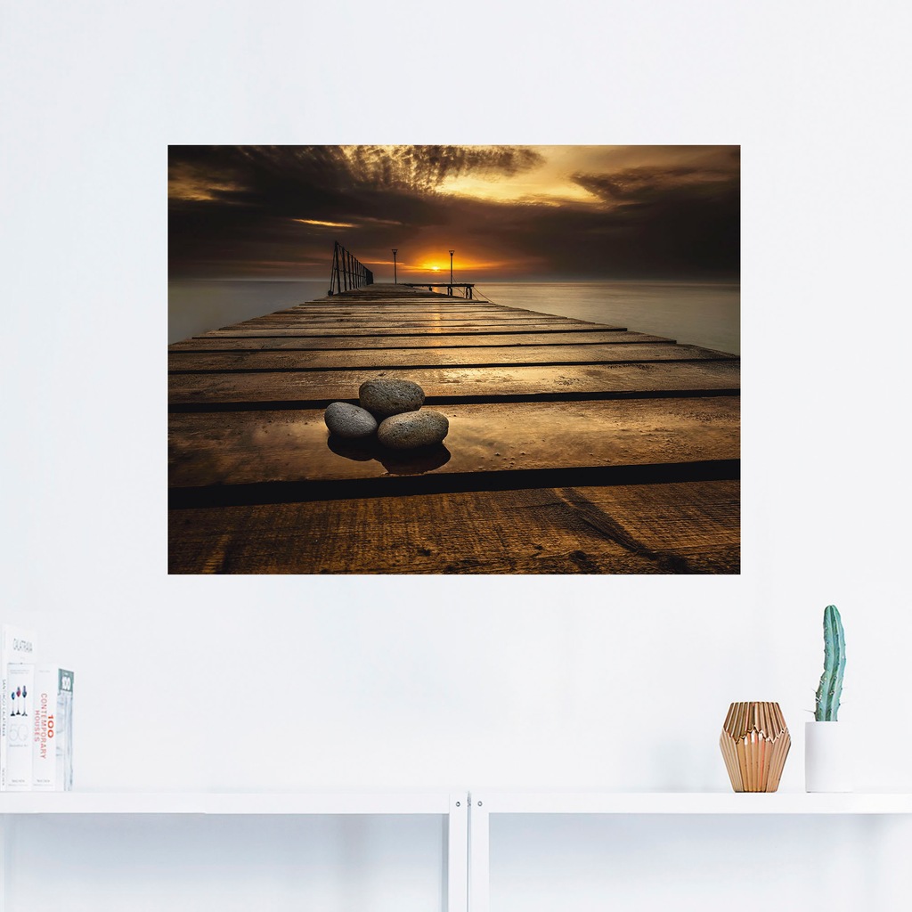 Artland Wandbild "Sonnenaufgang am Schwarzen Meer", Sonnenaufgang & -unterg günstig online kaufen
