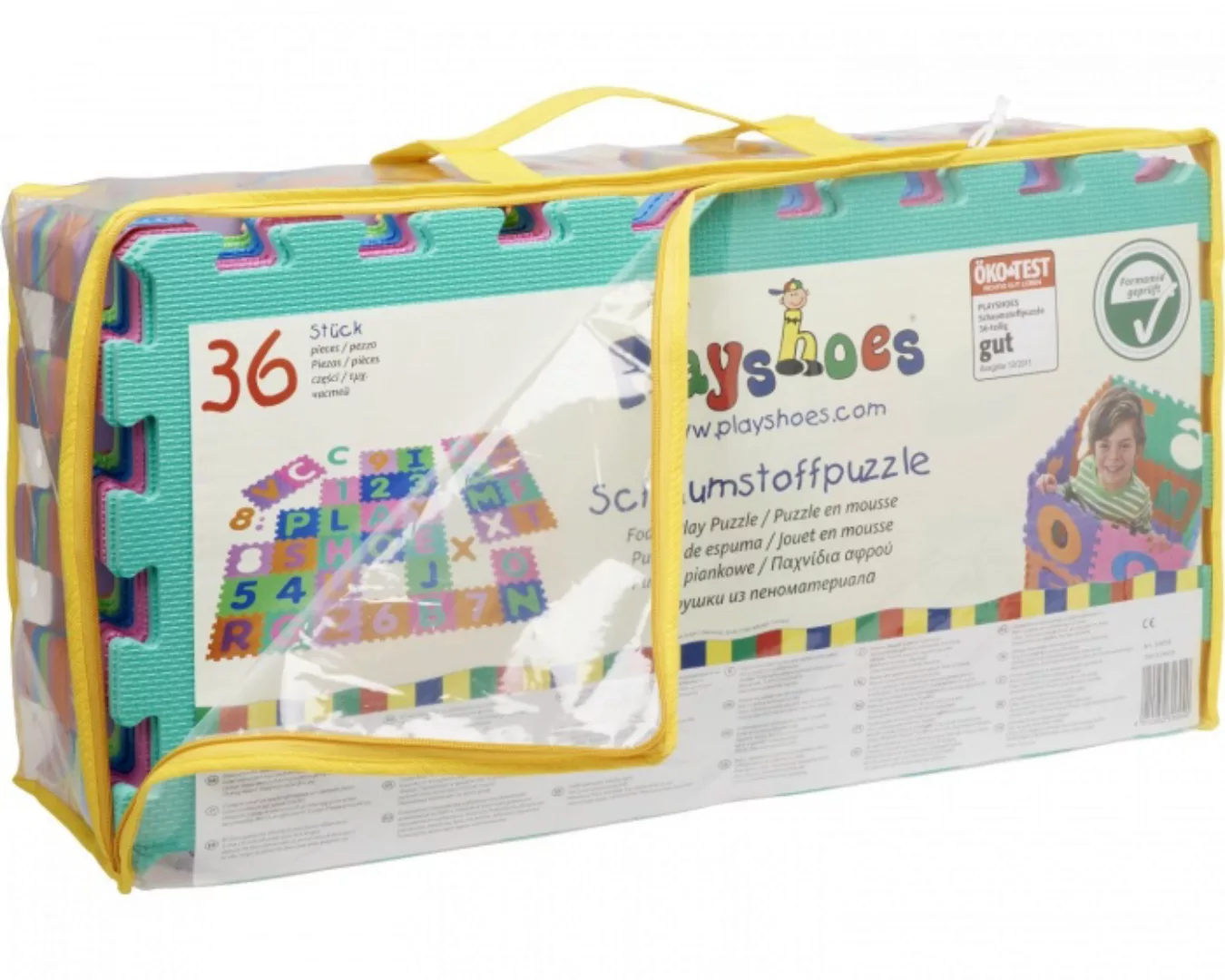 Bodenpuzzle Junior 30 Cm Schaumstoff 36-teilig günstig online kaufen