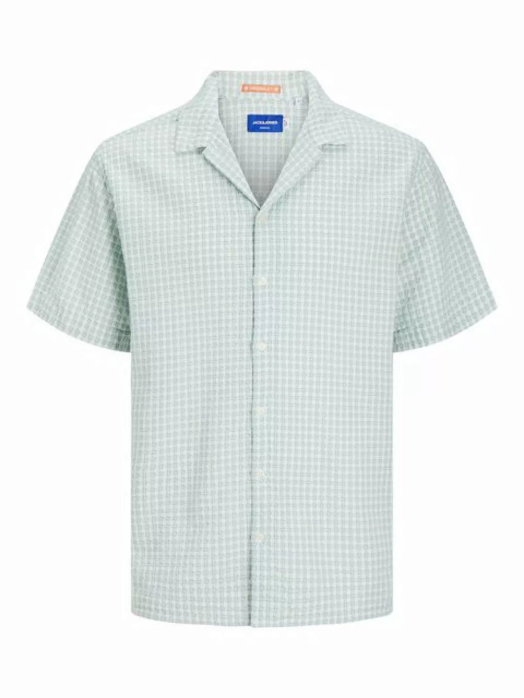 Jack & Jones Blusenshirt JORLUKE DOBBY CHECK SHIRT SS günstig online kaufen