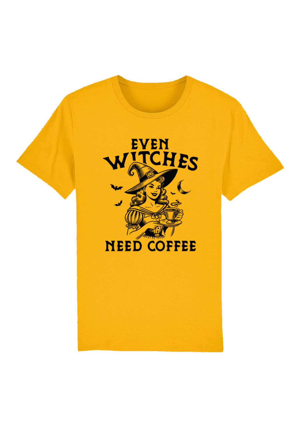 F4NT4STIC T-Shirt "Halloween Witch even witches need coffee", Premium Quali günstig online kaufen