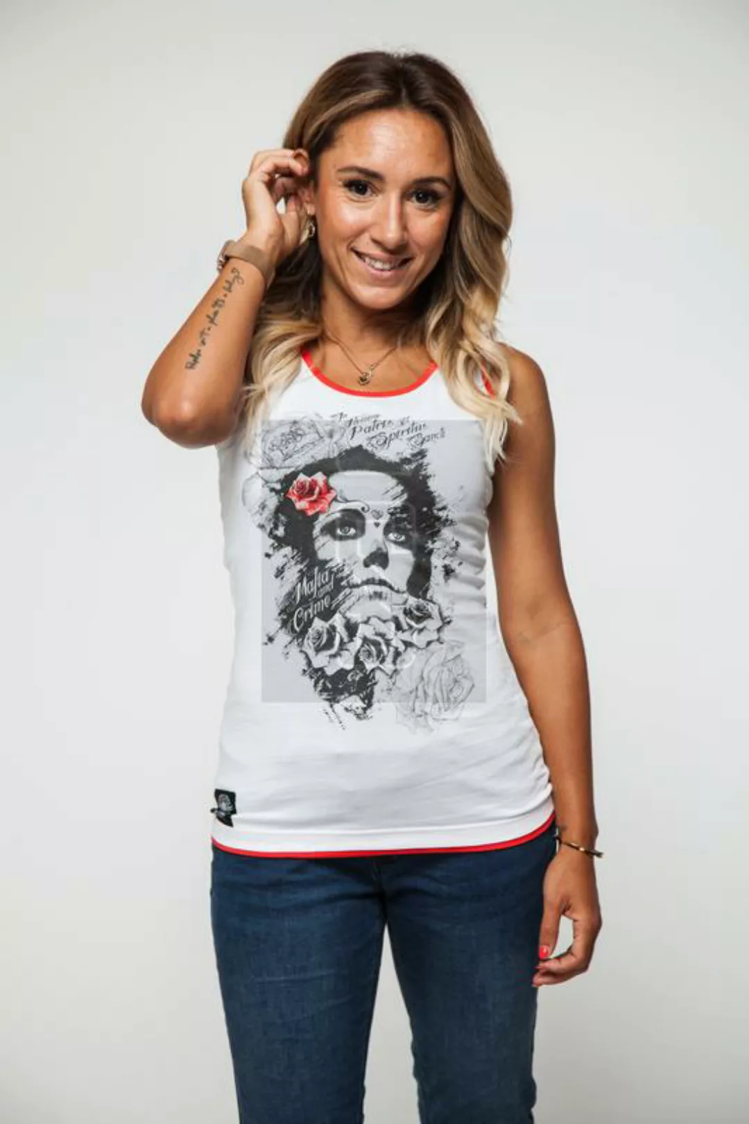 Mafia & Crime Damen T-Shirt Tank Top IN NOMINE 509 günstig online kaufen