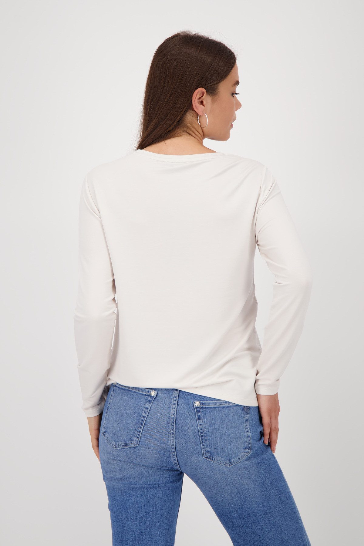 Monari Langarmshirt Shirt Collage Mit Rundhalsausschnitt günstig online kaufen