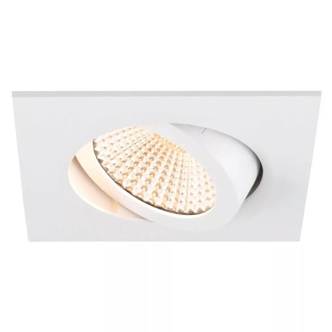 LED Deckeneinbauleuchte New Tria in Weiß 8,3W 705lm 60° 82mm eckig günstig online kaufen