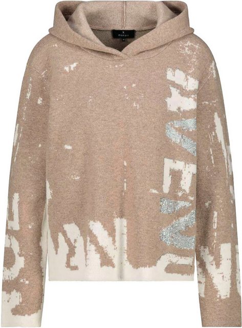 Monari Strickpullover Pullover Jacquard Schrift mit Jacquard-Design, funkel günstig online kaufen