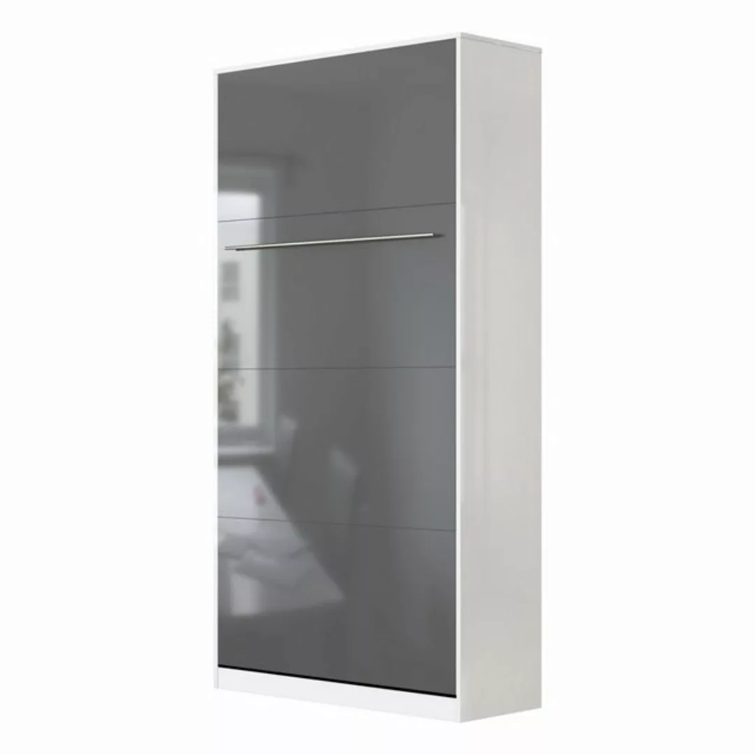 SMARTBett Schrankbett SMARTBett Standard 90x200 Vertikal/Hoch Komfort Latte günstig online kaufen