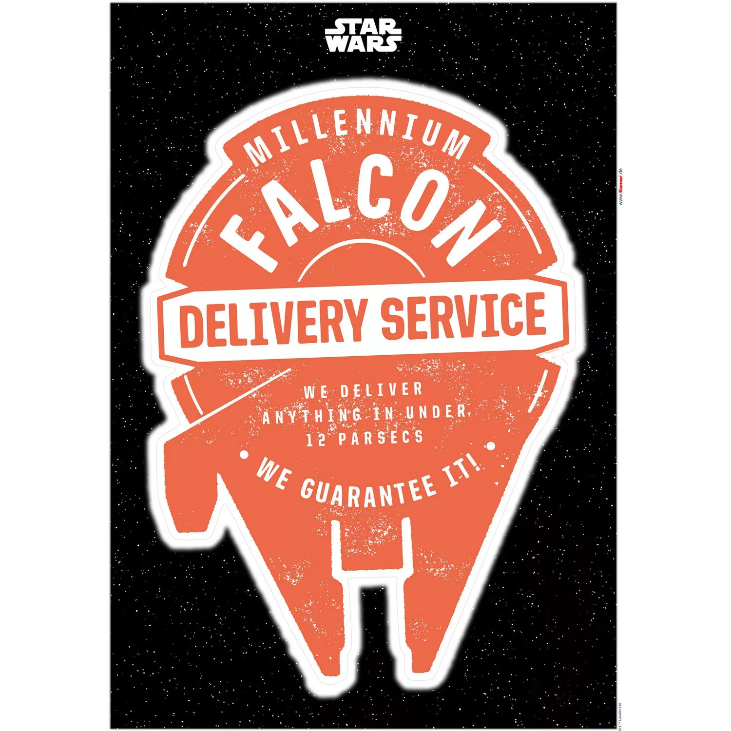 KOMAR Wandtattoo - Star Wars Delivery Service  - Größe 50 x 70 cm mehrfarbi günstig online kaufen