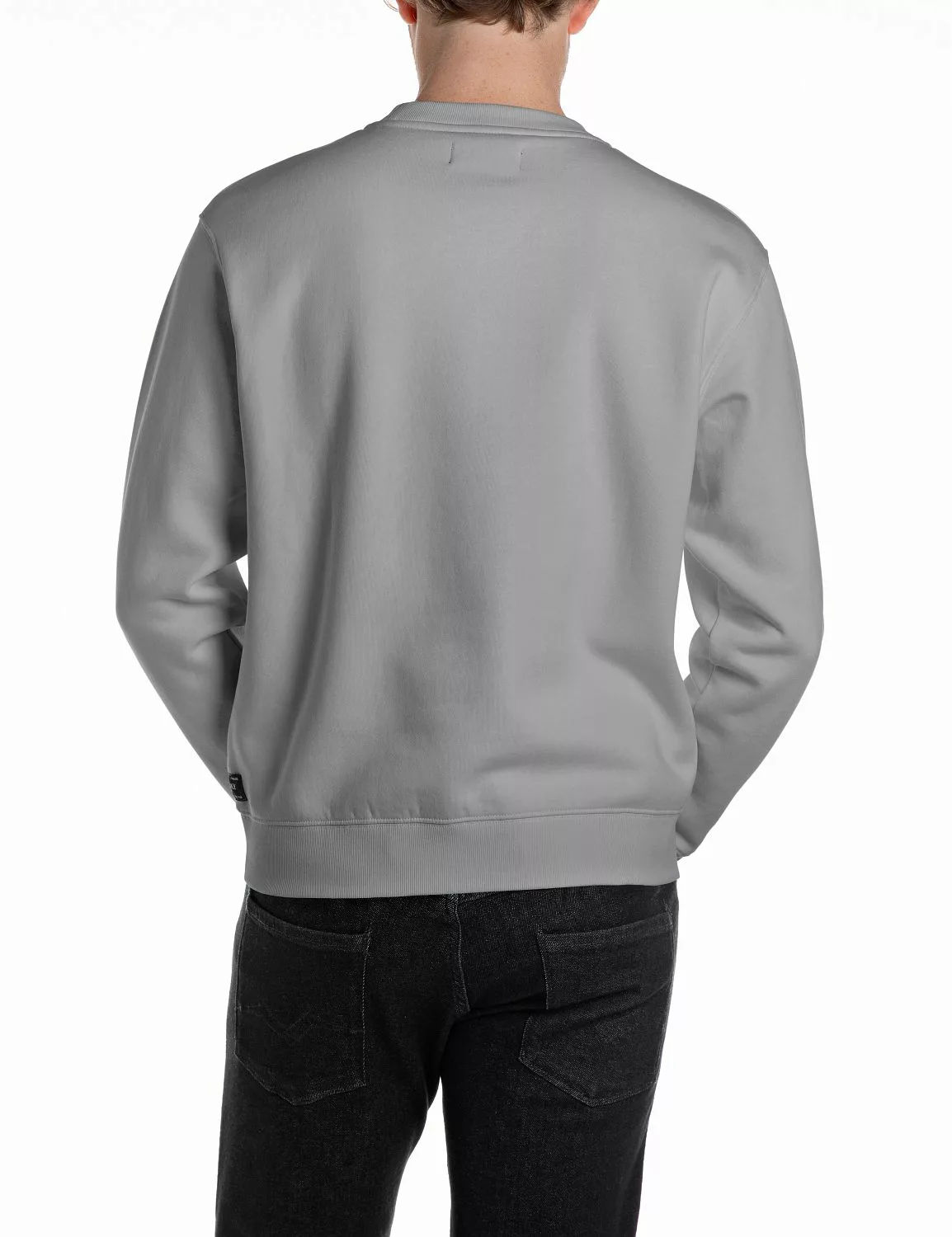 Replay Sweatshirt mit V-Einsatz am Halsausschnitt günstig online kaufen