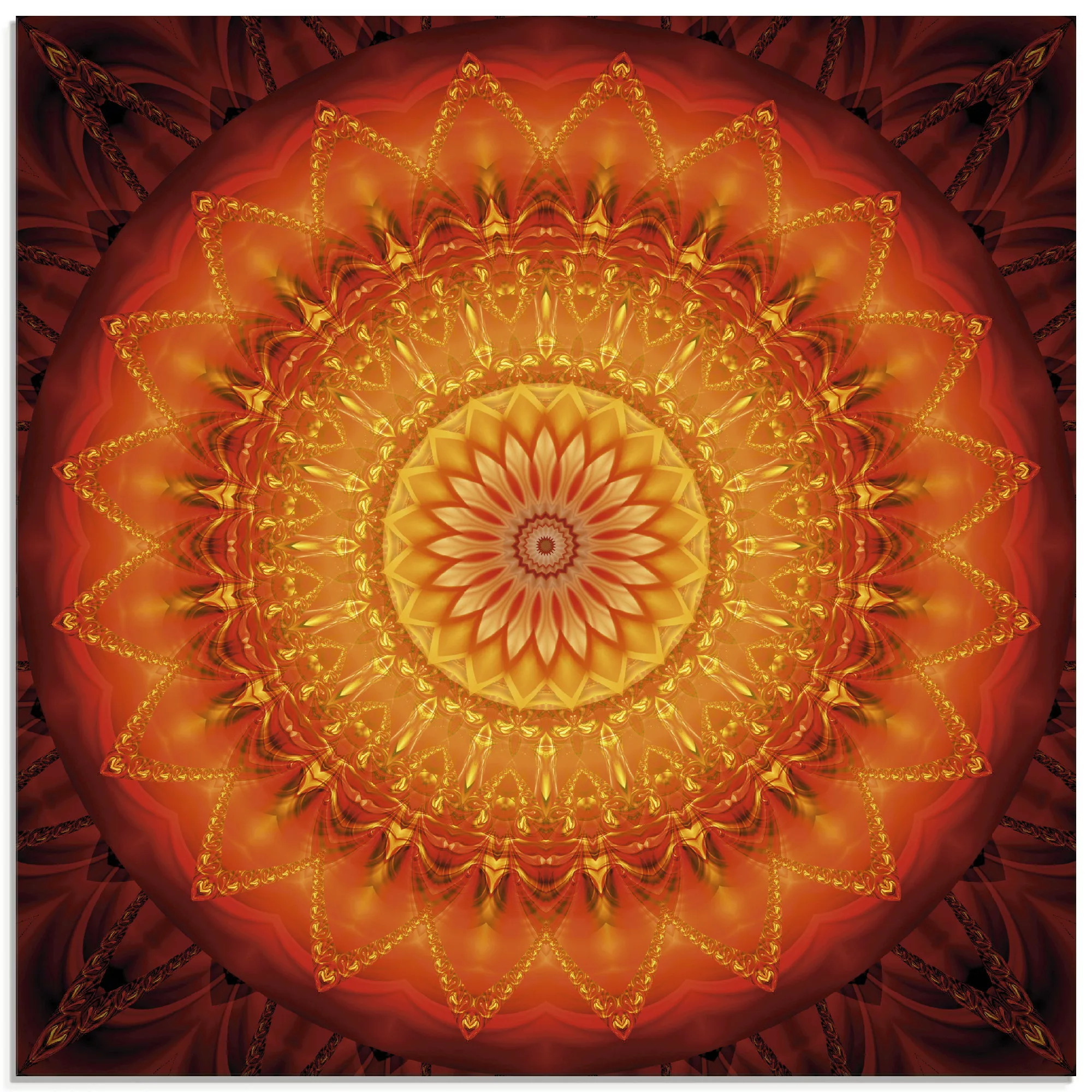 Artland Glasbild »Mandala Energie 1«, Muster, (1 St.), in verschiedenen Grö günstig online kaufen