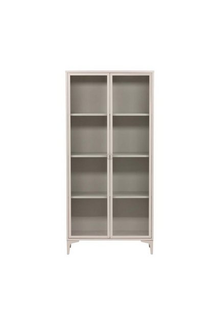 ebuy24 Vitrine Piring Vitrinenschrank 2 Glastüren beige. günstig online kaufen