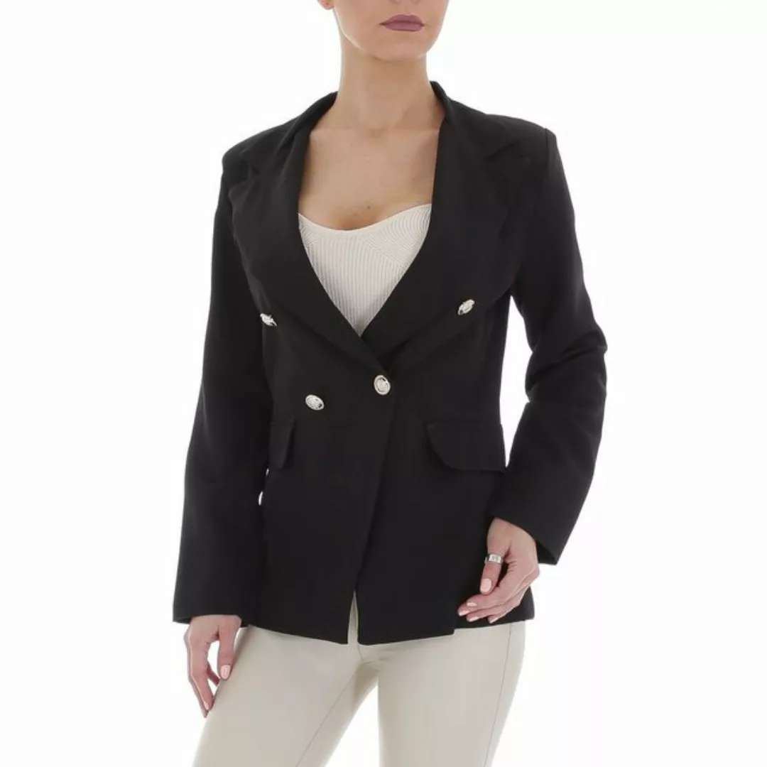 Ital-Design Sakko Damen Elegant Blazer in Schwarz günstig online kaufen
