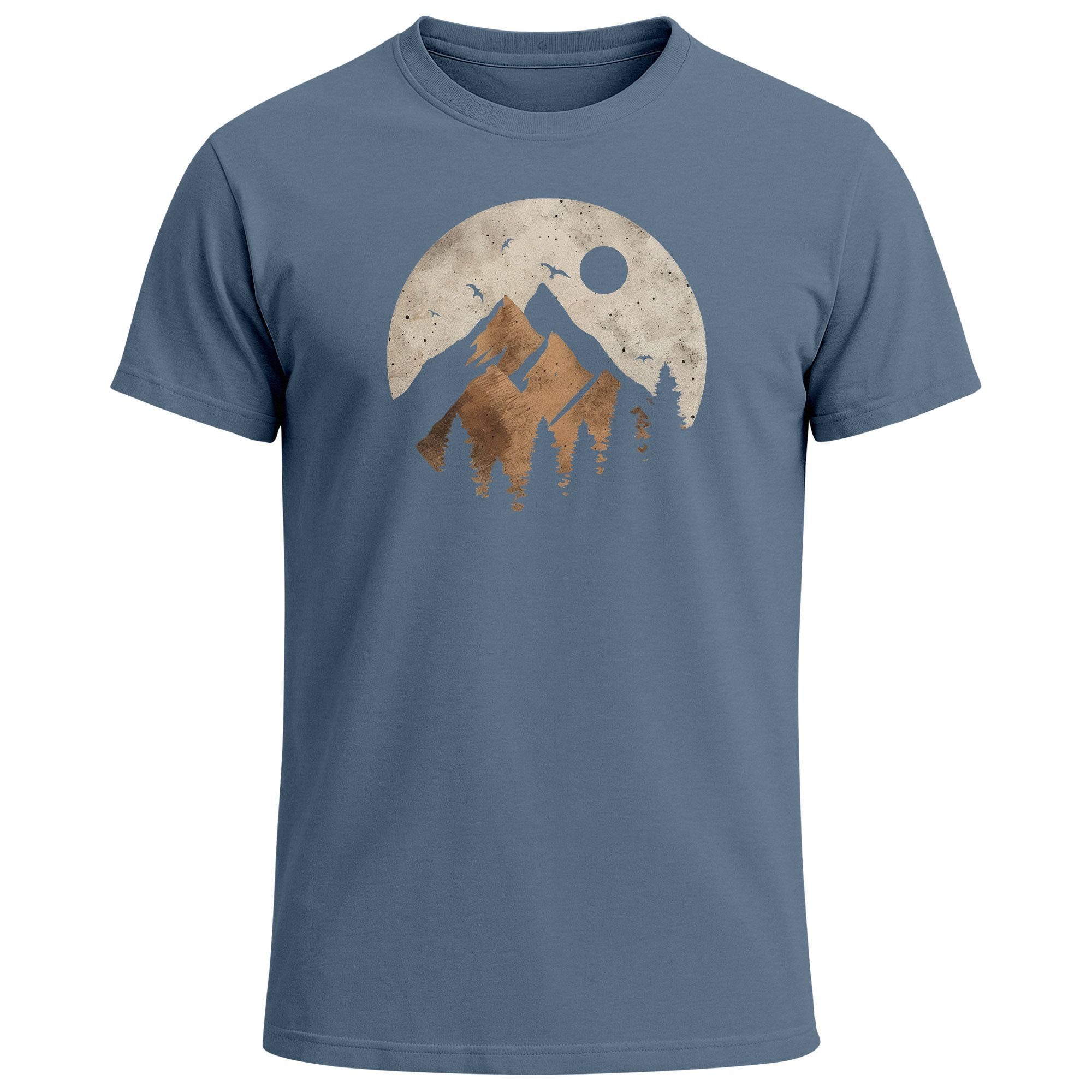 Neverless Print-Shirt Herren T-Shirt Berge Wandern günstig online kaufen