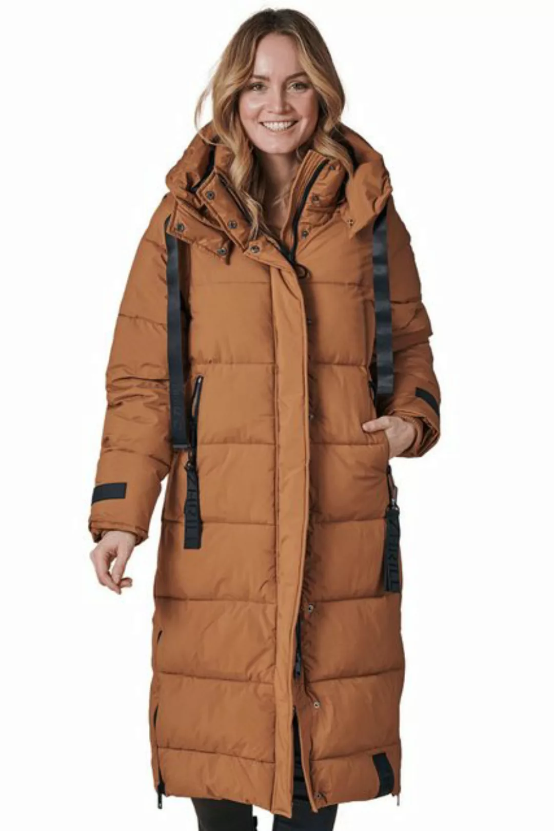 Zhrill Jeansjacke Maxi Mantel ZHISI MAX Honey Mustard (0-St) angenehmer Tra günstig online kaufen