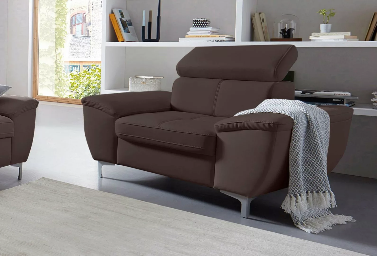 exxpo - sofa fashion Sessel »Azzano, Loungesessel, bequem,«, mit toller Kop günstig online kaufen