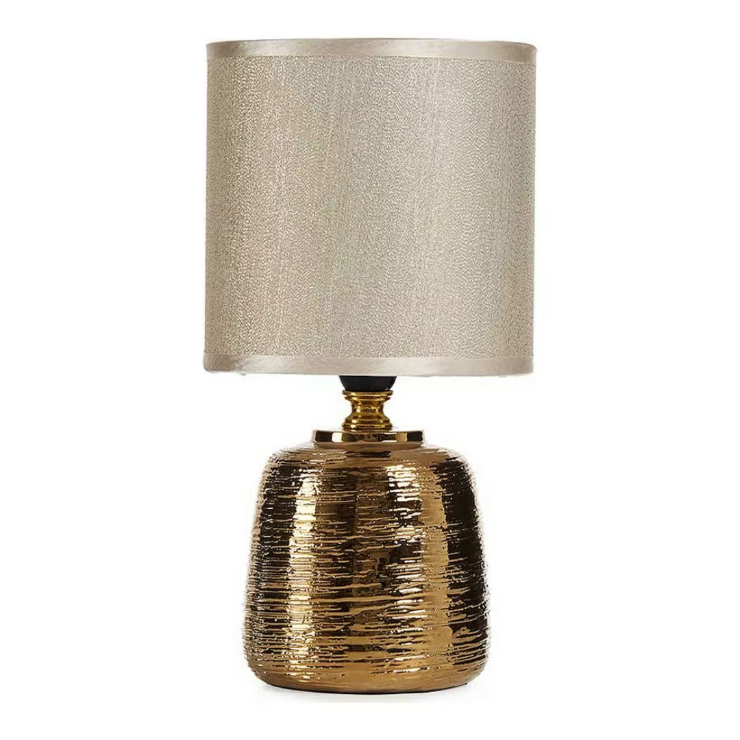 Tischlampe Zylindrisch Aus Keramik Golden (13 X 26,5 X 13 Cm) (2 Pcs) günstig online kaufen