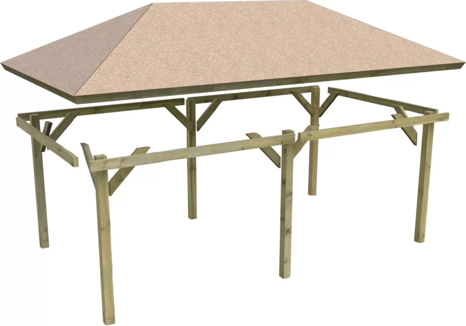 Karibu Pavillon "Holm 2", BxTxH: 431x778x318 cm günstig online kaufen