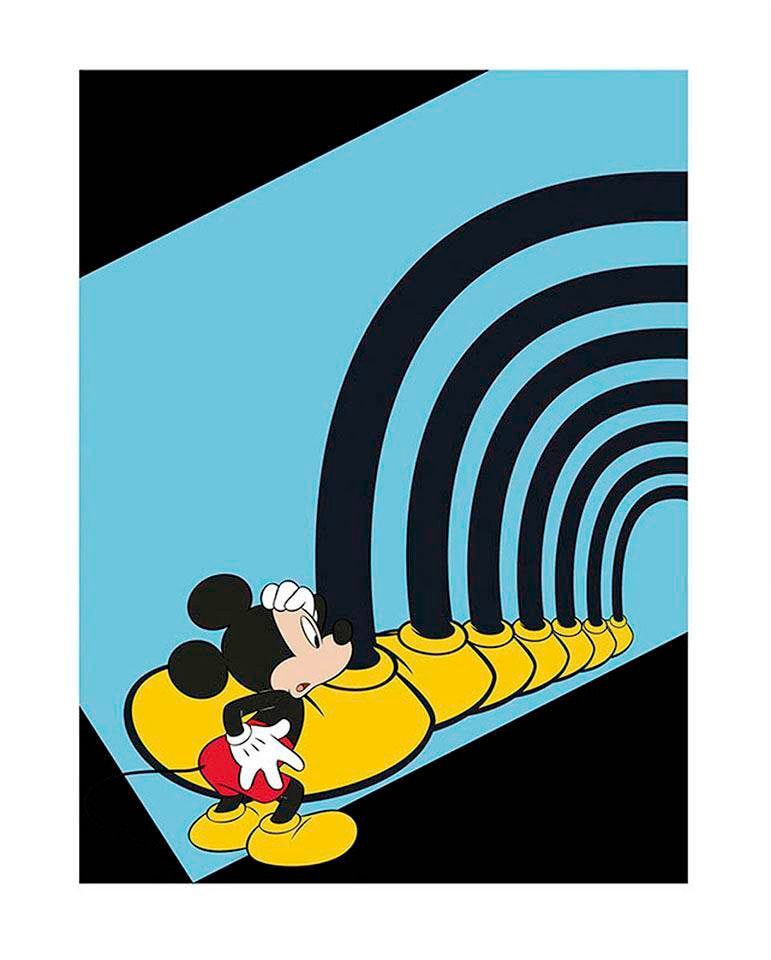 Komar Bild "Mickey Mouse Foot Tunnel", Disney, (1 St.), Wandbild zur Dekora günstig online kaufen