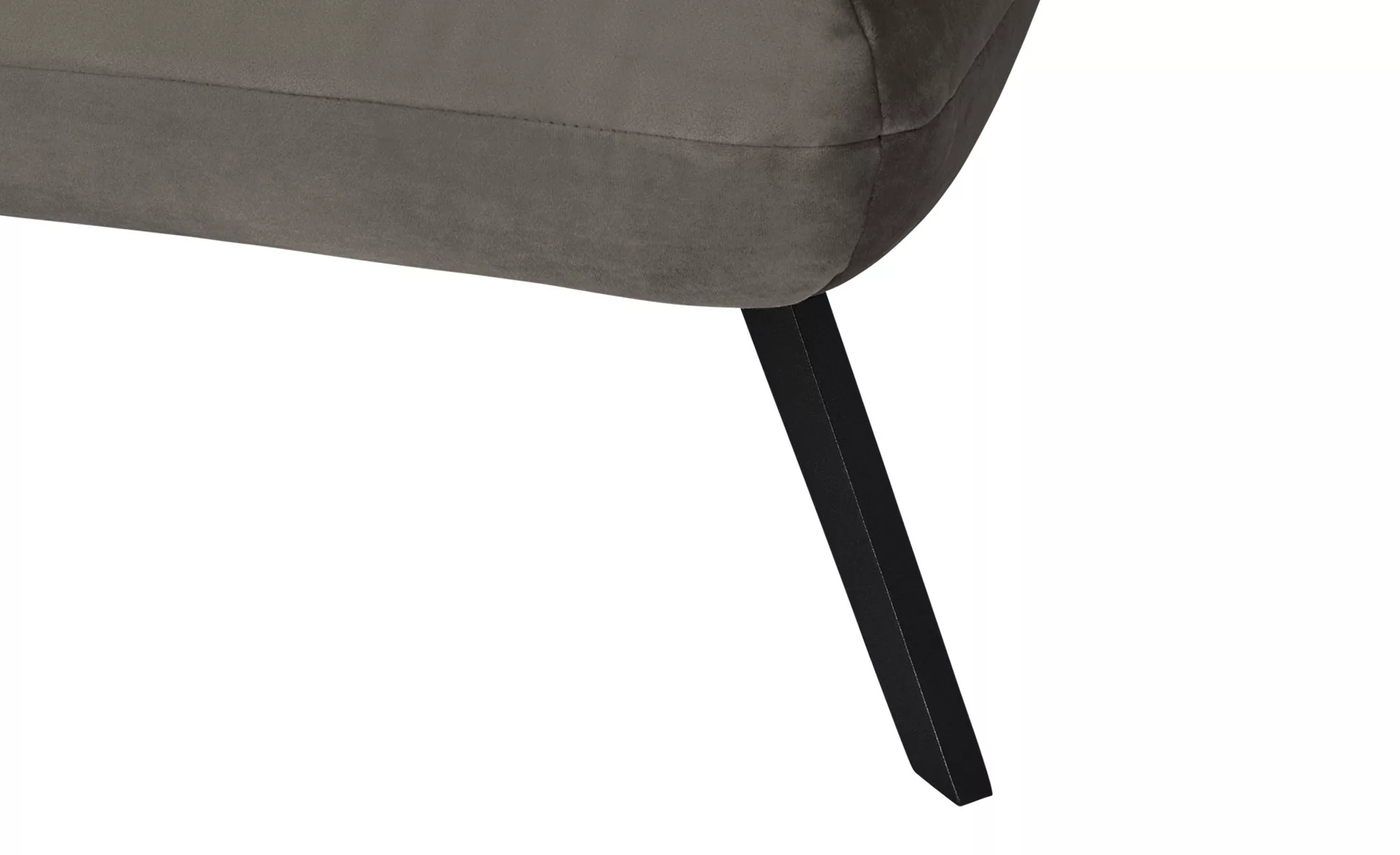 pop Longseat-Sessel Samt Caldara ¦ grau ¦ Maße (cm): B: 126 H: 94 T: 160 Po günstig online kaufen