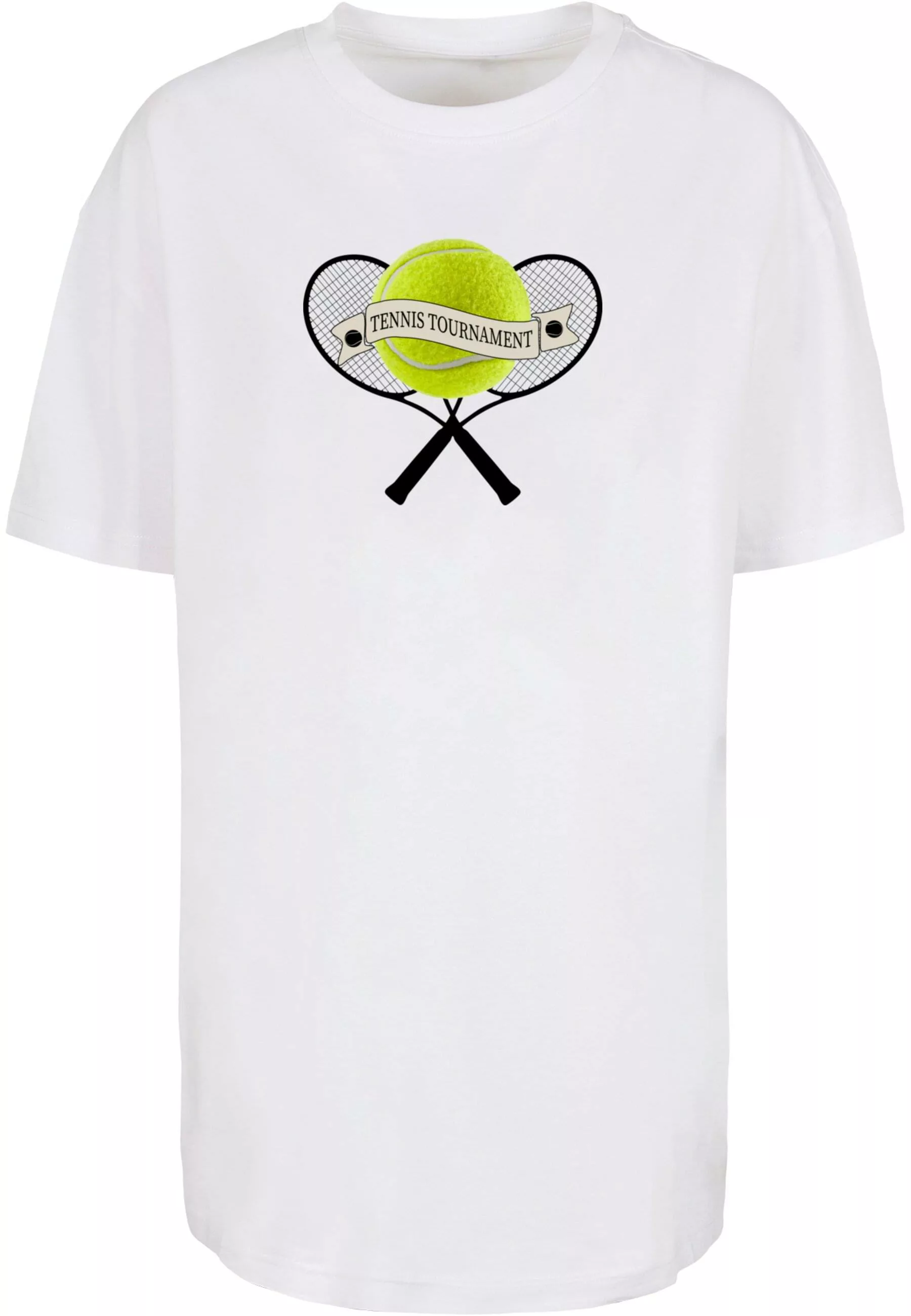 Merchcode T-Shirt "Merchcode Damen Ladies Tennis Tournament Boyfriend Tee" günstig online kaufen