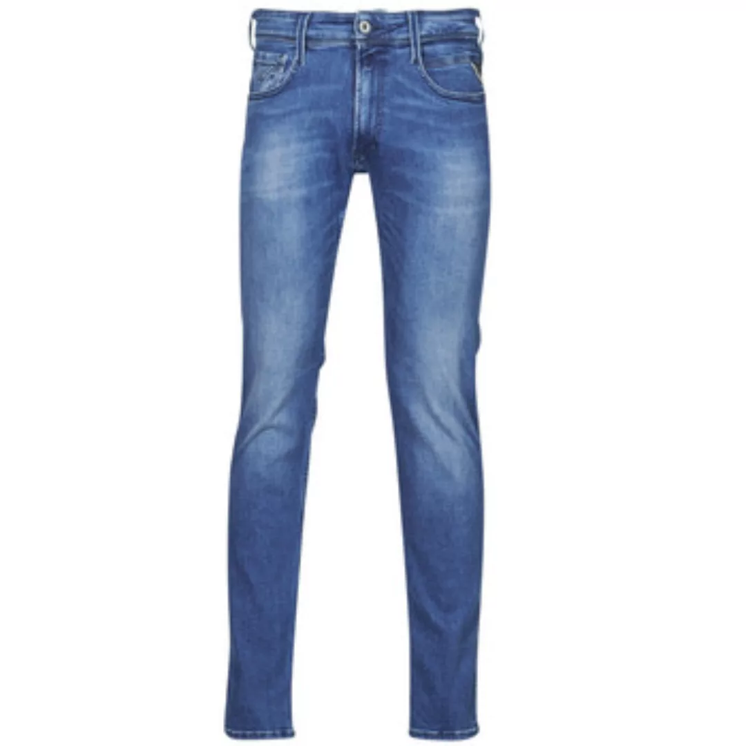 Replay Herren Jeans Anbass - Slim Fit - Blau - Medium Blue Denim günstig online kaufen