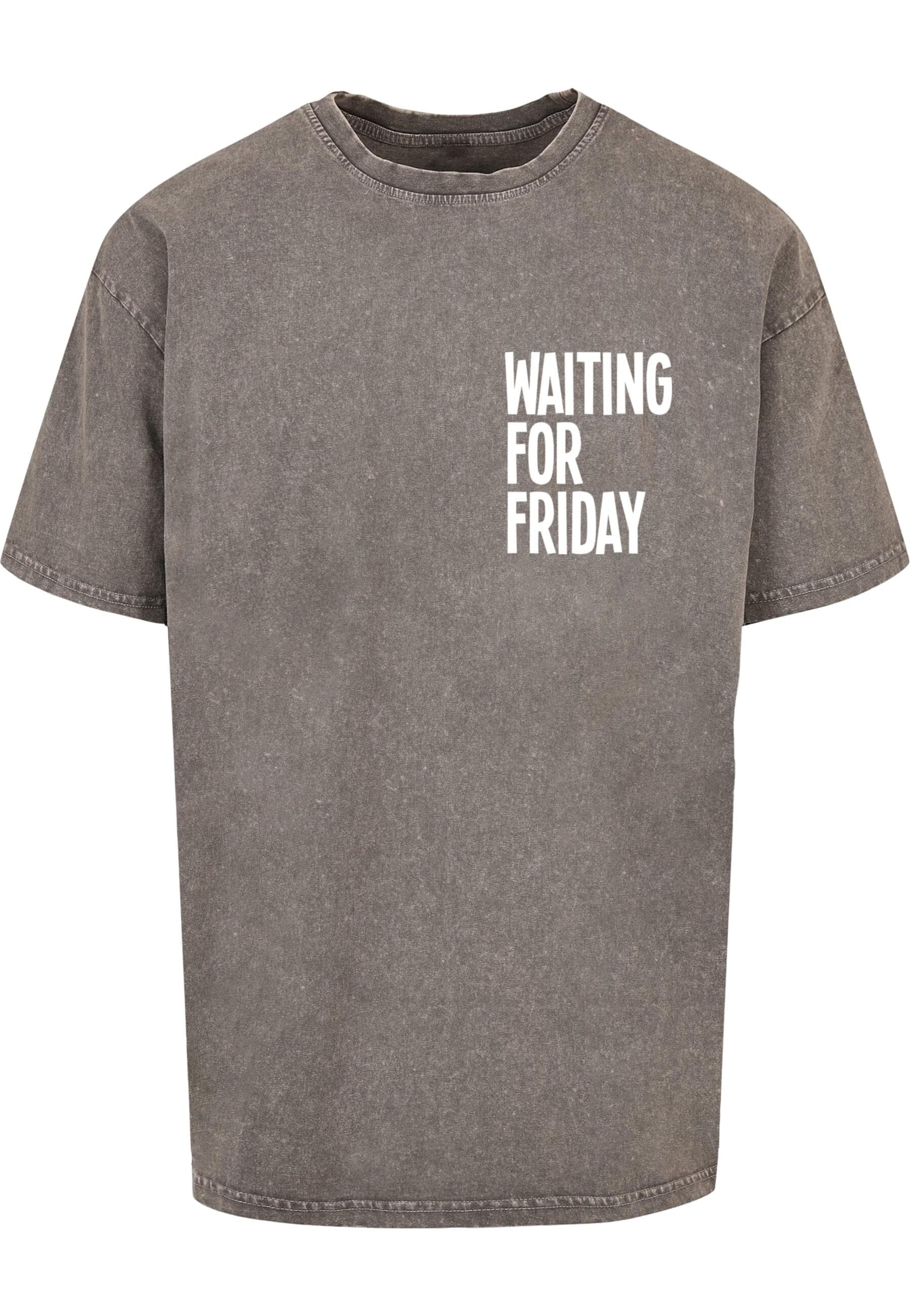 MisterTee T-Shirt "MisterTee Waiting For Friday Acid Washed Heavy Oversize günstig online kaufen