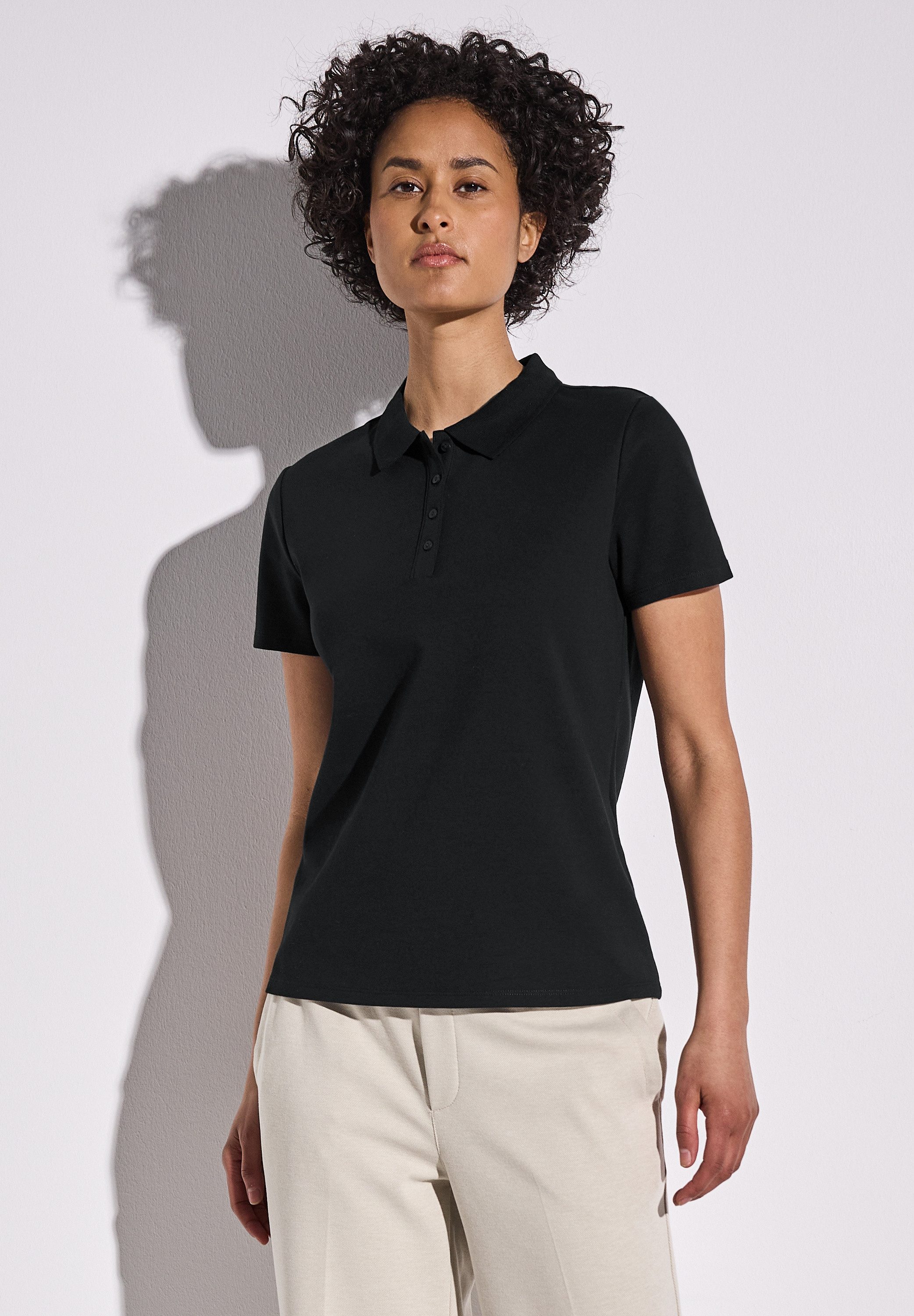 STREET ONE Poloshirt aus Baumwolle mit günstig online kaufen