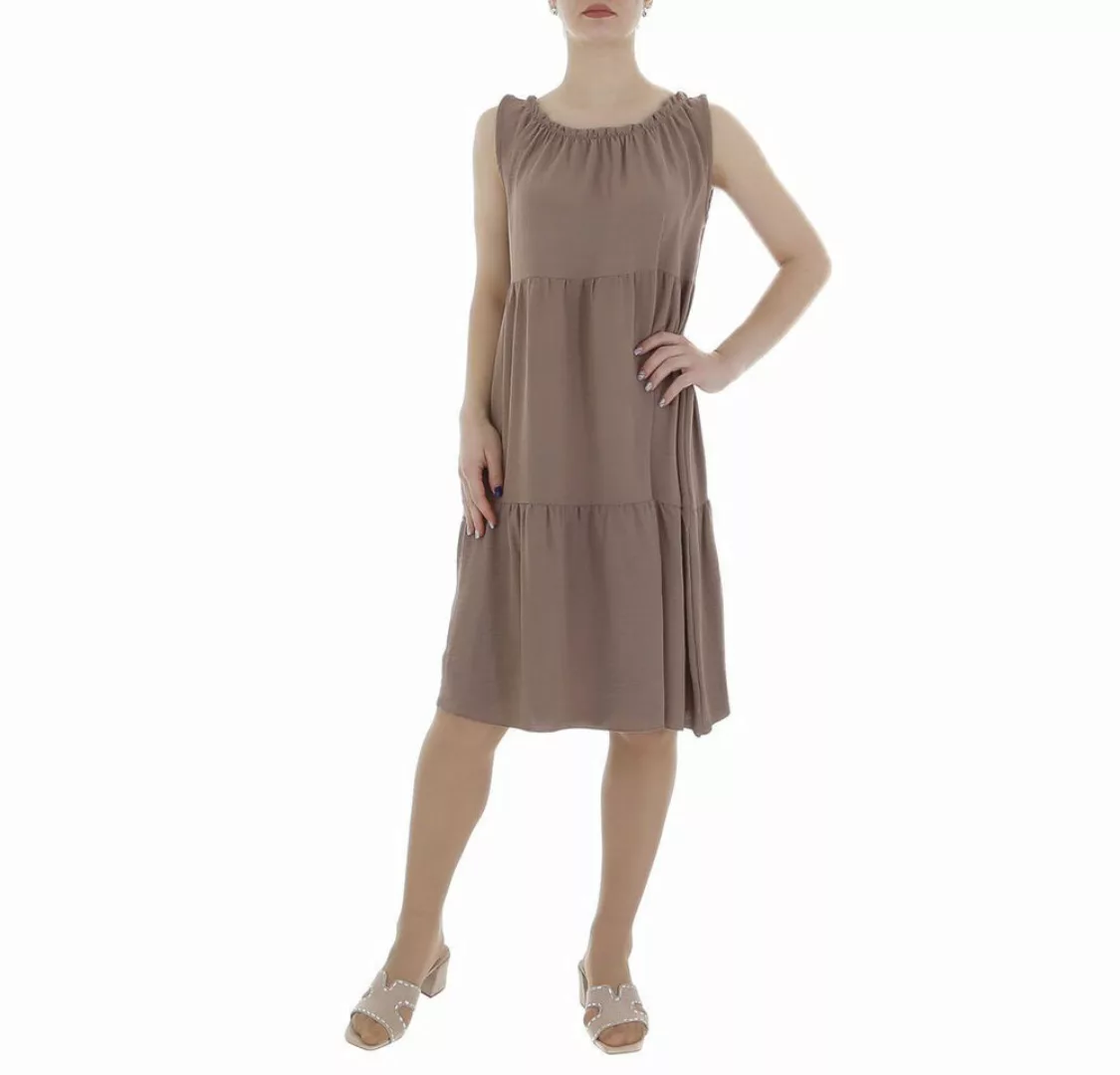 Ital-Design Sommerkleid Damen Freizeit Stufenkleid (86164330) Crinkle-Optik günstig online kaufen