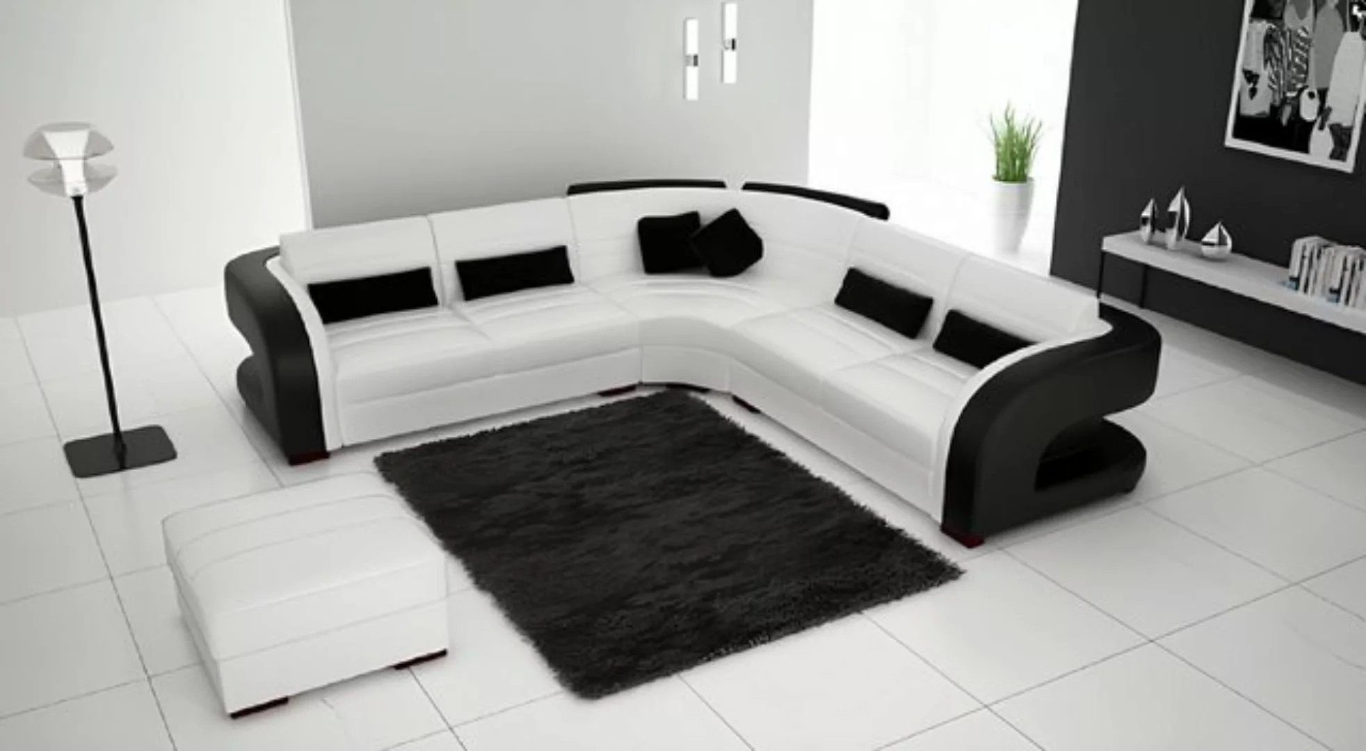 Xlmoebel Ecksofa Ledersofa mit modernem Design für das Wohnzimmer - Eckcouc günstig online kaufen