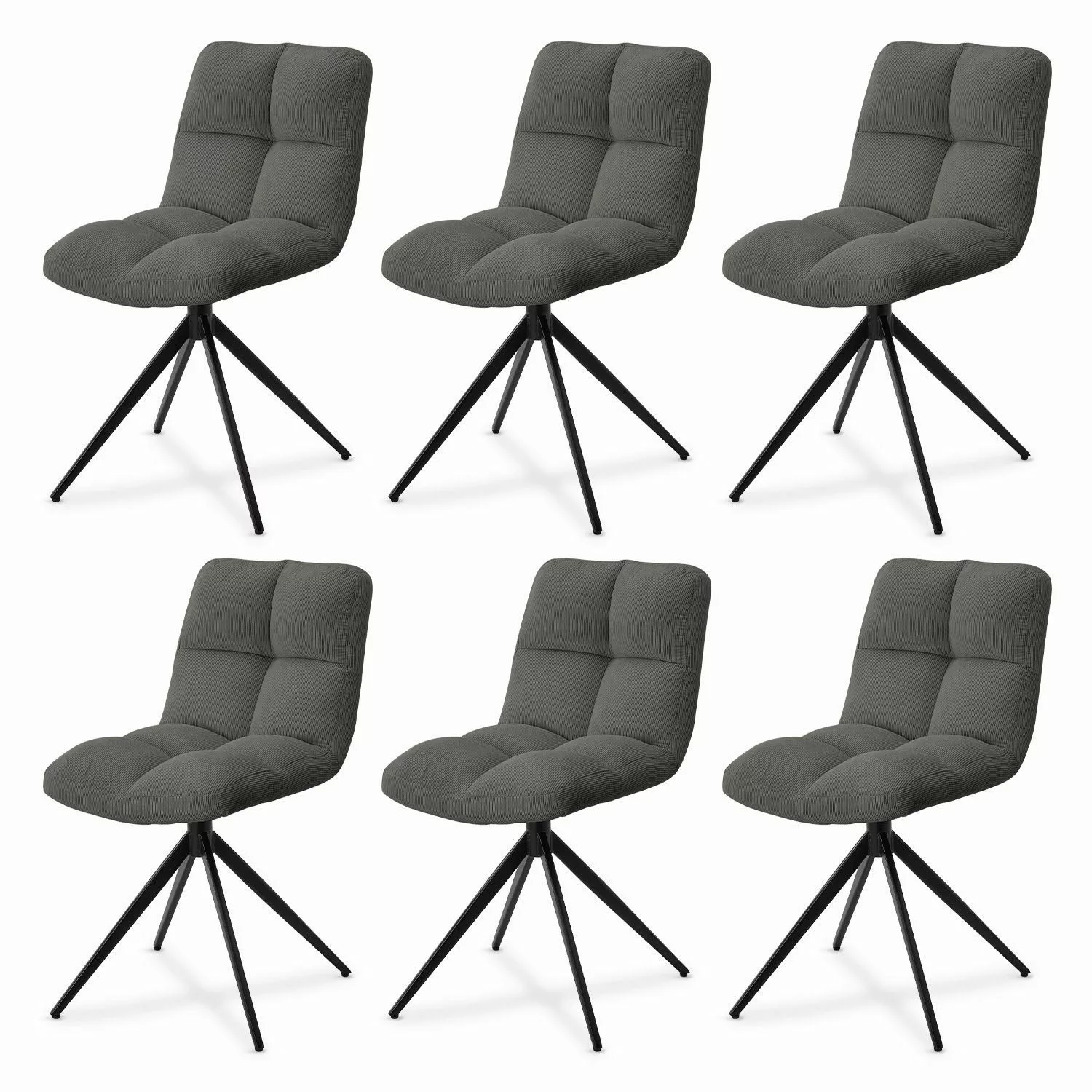 Juskys Esszimmerstuhl Dallas (6 St), 6er günstig online kaufen