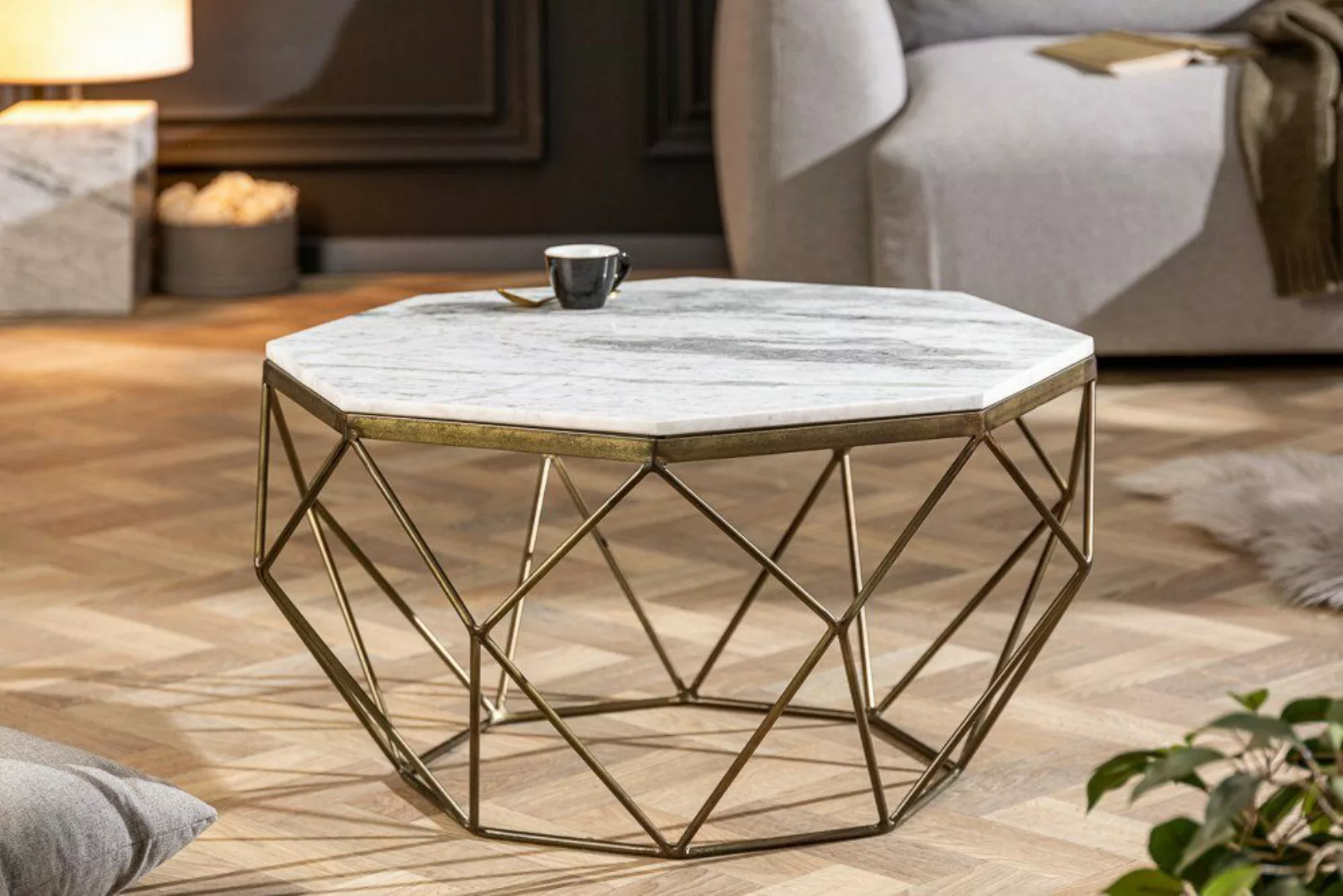 riess-ambiente Couchtisch DIAMOND 70cm weiß / günstig online kaufen