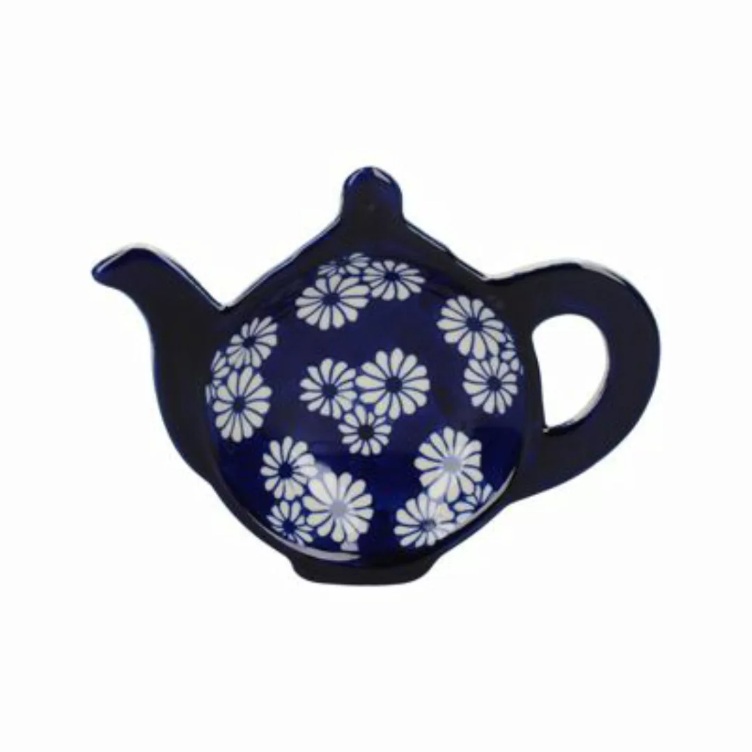 Neuetischkultur Teebeutel-Ablage Keramik, Blau-Weiß London Potterie Globe b günstig online kaufen