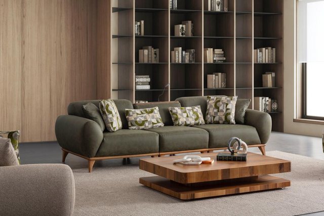 Nobelaa Sofa Sitzgruppe/Sofa Set - Wohnzimmergarnitur "Lupine" 3+2+1 + Hock günstig online kaufen