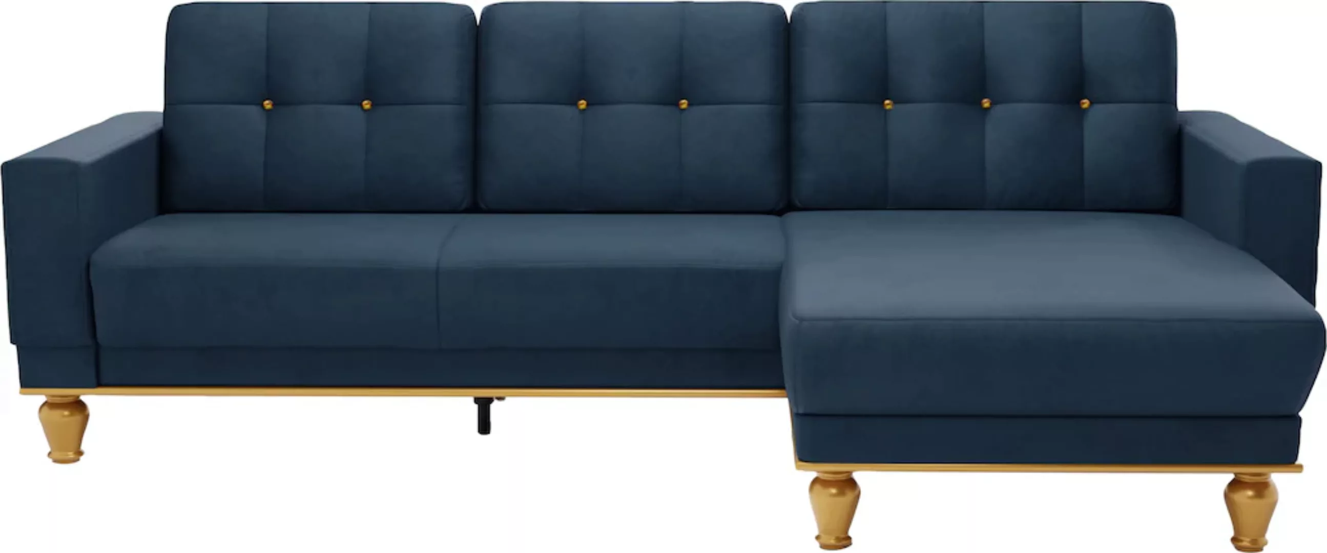 sit&more Ecksofa »Orient 5 V L-Form«, mit Strass-Stein, wahlweise mit Bettf günstig online kaufen