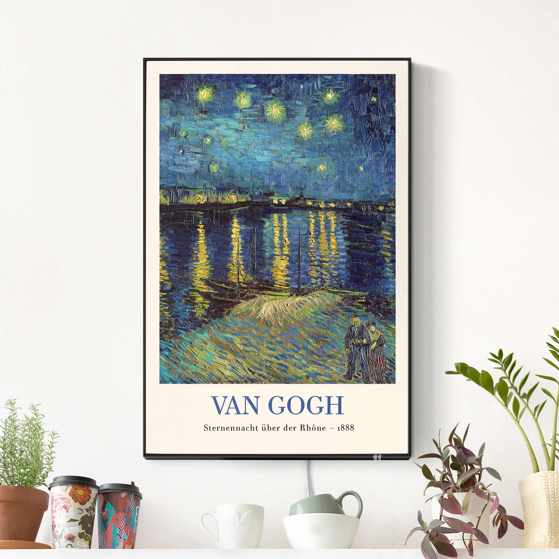 LED-Wechselbild Vincent van Gogh - Sternennacht - Museumsedition günstig online kaufen