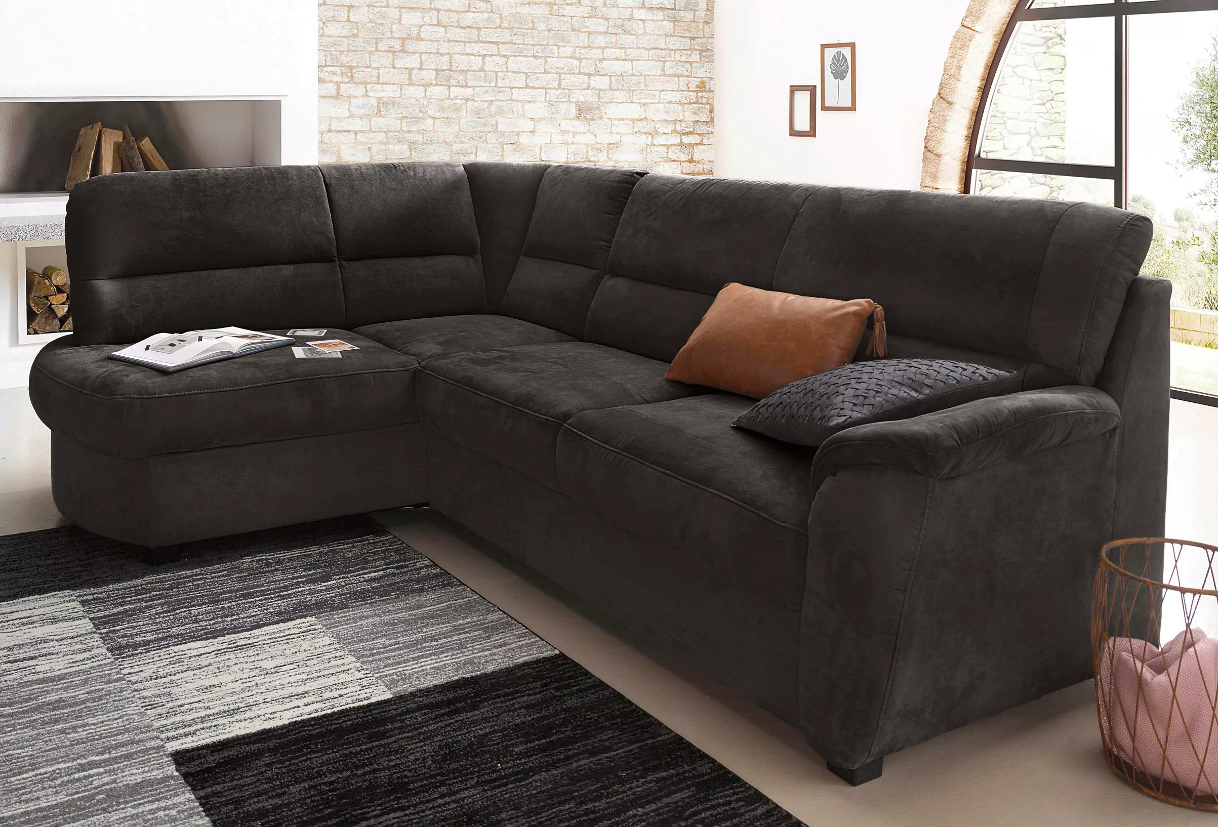 sit&more Ecksofa "Pandora L-Form", wahlweise mit Bettfunktion und Bettkaste günstig online kaufen