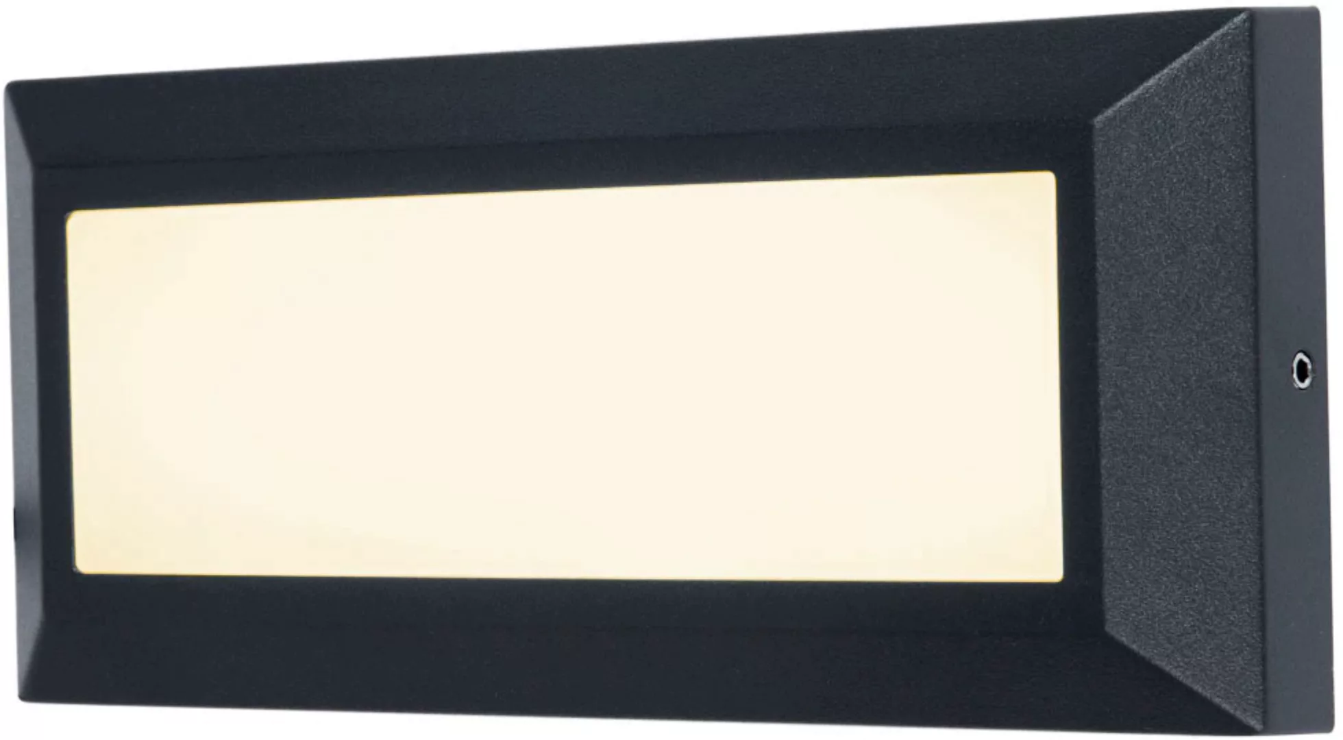 LED-Außenwandlampe Helena, frontal 23 cm schwarz günstig online kaufen