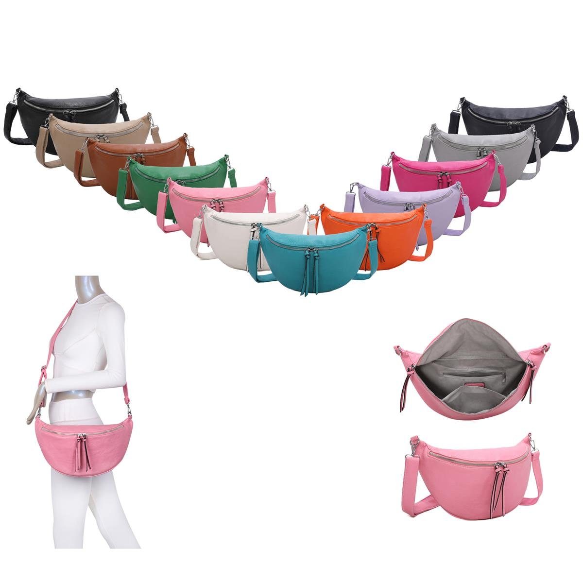 ITALYSHOP24 Schultertasche Damen XXL Tasche CrossBody günstig online kaufen