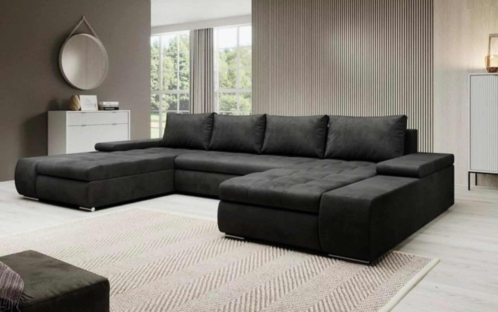 Luxusbetten24 Schlafsofa Designer Sofa Martino, mit Schlaffunktion günstig online kaufen