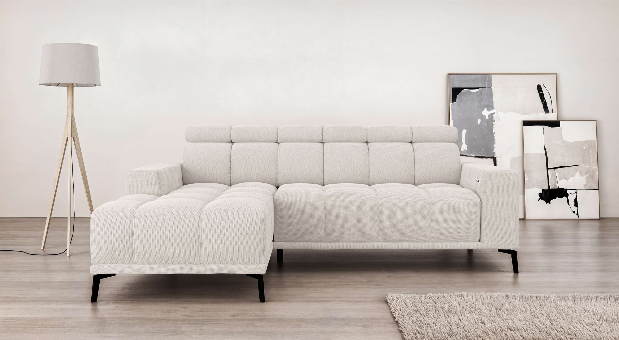INOSIGN Ecksofa »CAZIE, Designsofa, L-Form, trendige Bubble-Optik,«, L-Form günstig online kaufen