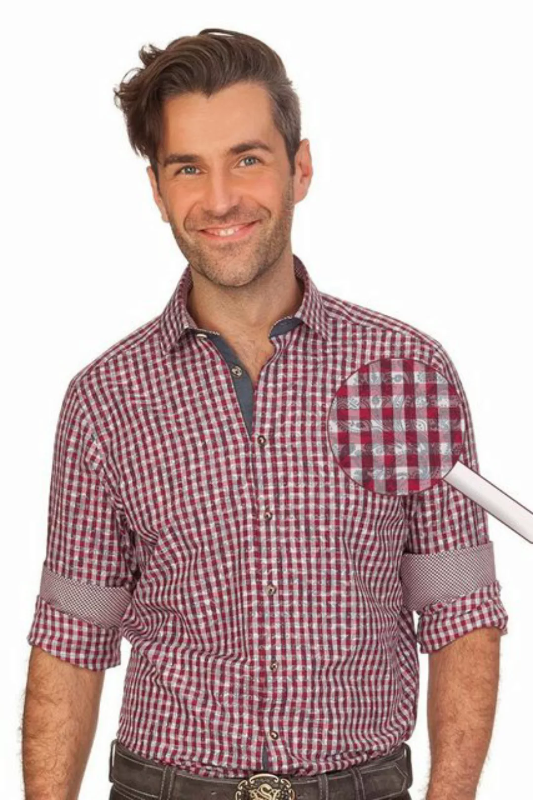orbis Trachtenhemd Trachtenhemd - FIDELIUS - rot günstig online kaufen