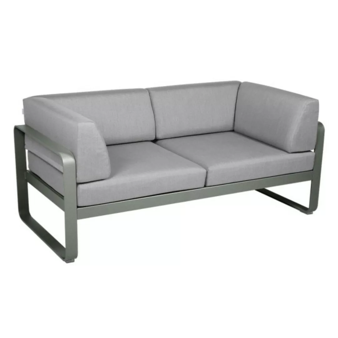 Bellevie 2-Sitzer Club Sofa 48 Rosmarin 79 Flanellgrau günstig online kaufen