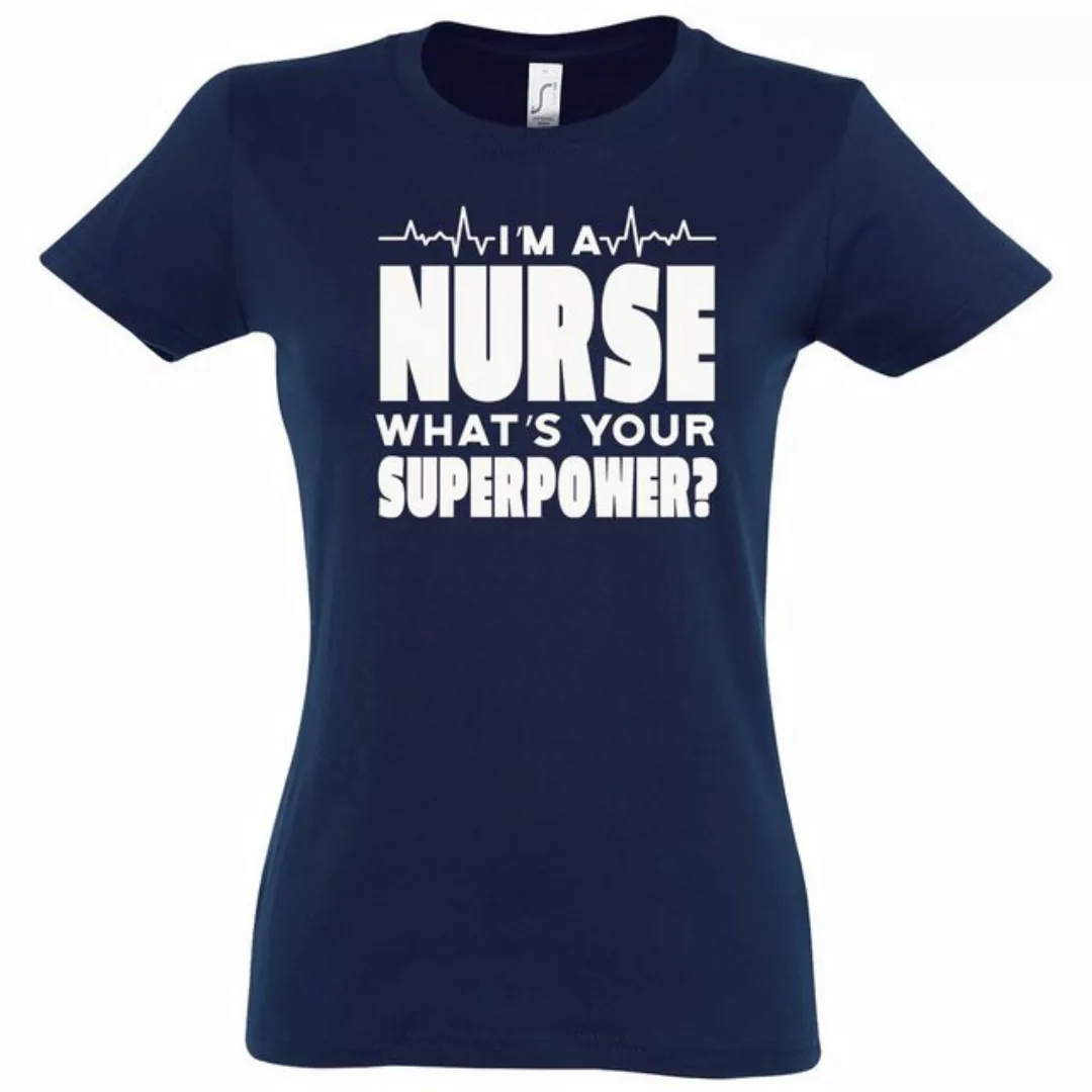 Youth Designz T-Shirt "I Am A Nurse, What´s Your Superpower?" Damen Shirt m günstig online kaufen