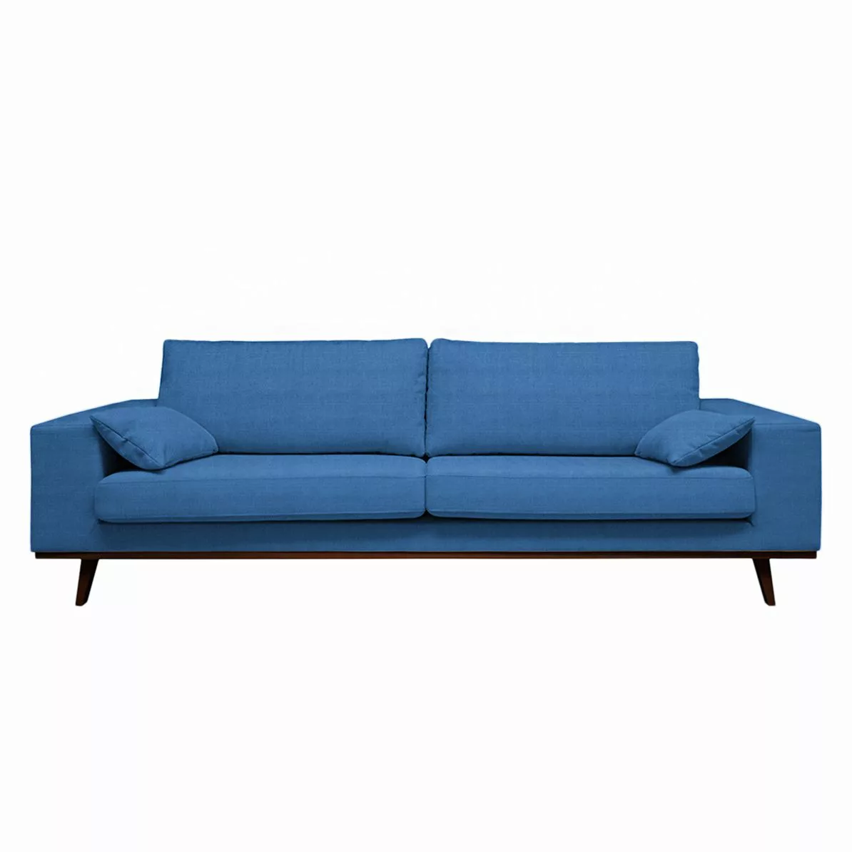 home24 Mørteens Sofa Billund II 3-Sitzer Brilliantblau Webstoff 237x81x91 c günstig online kaufen